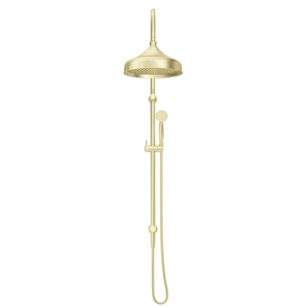 Mica French Gold Heritage Dual Shower Rail - Image 2