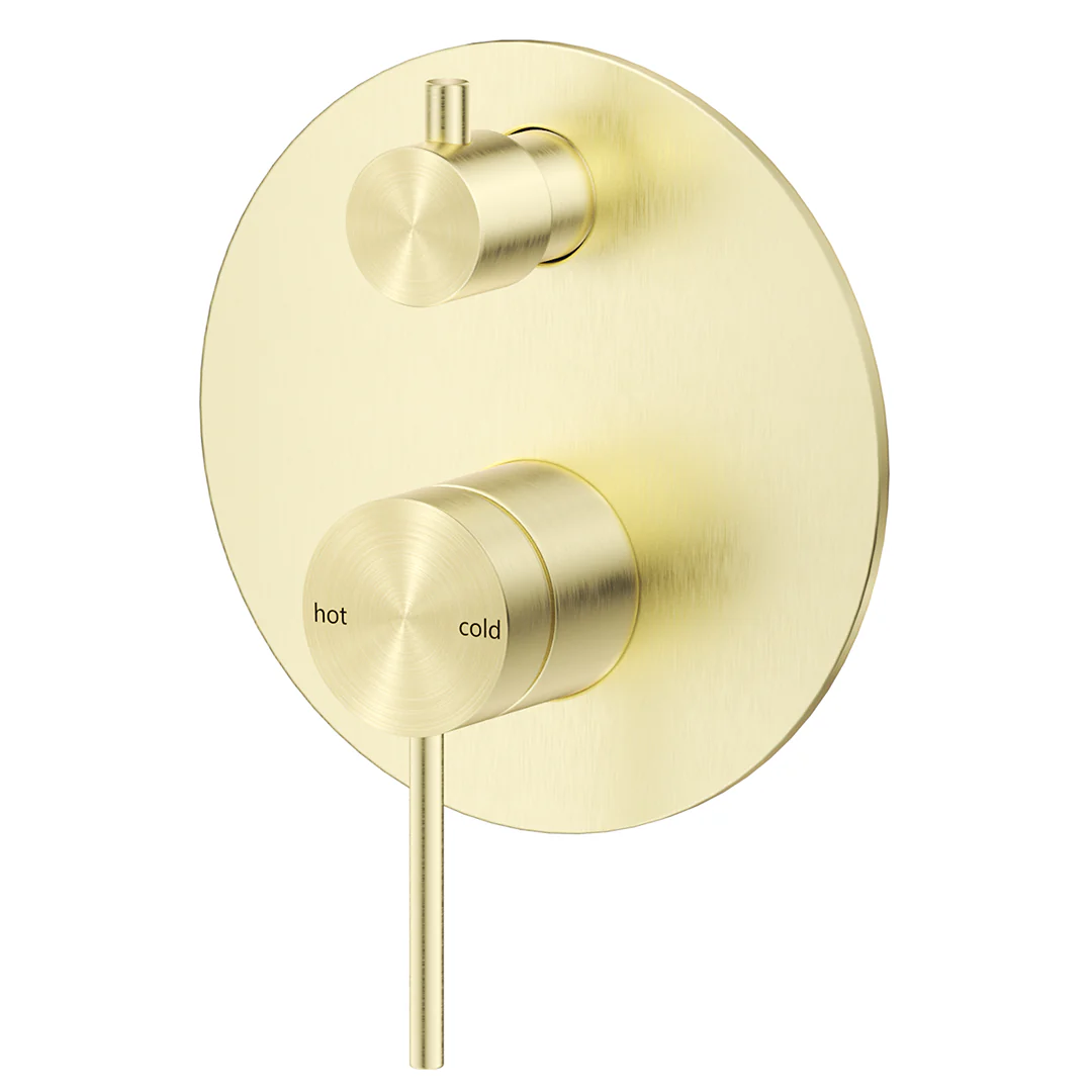 Mica French Gold Shower Mixer Diverter - 1P - Trim Kit Only