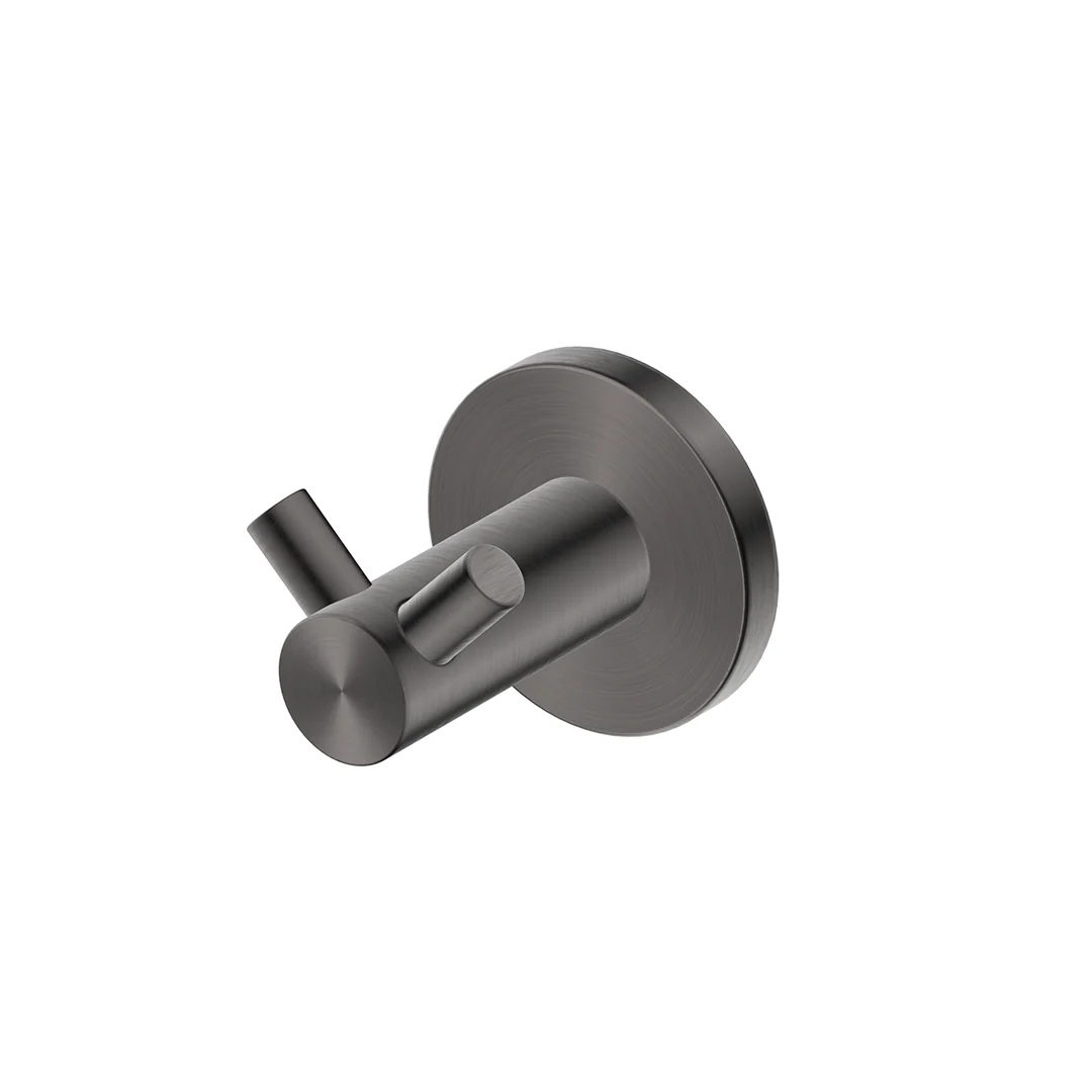 Mica Gun Metal Double Robe Hook