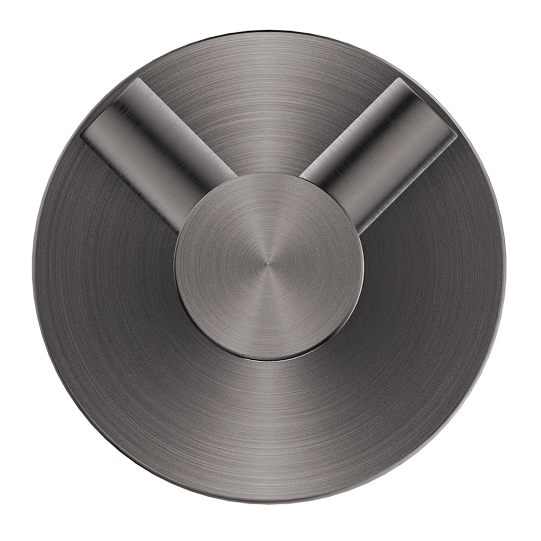Mica Gun Metal Double Robe Hook - Image 2