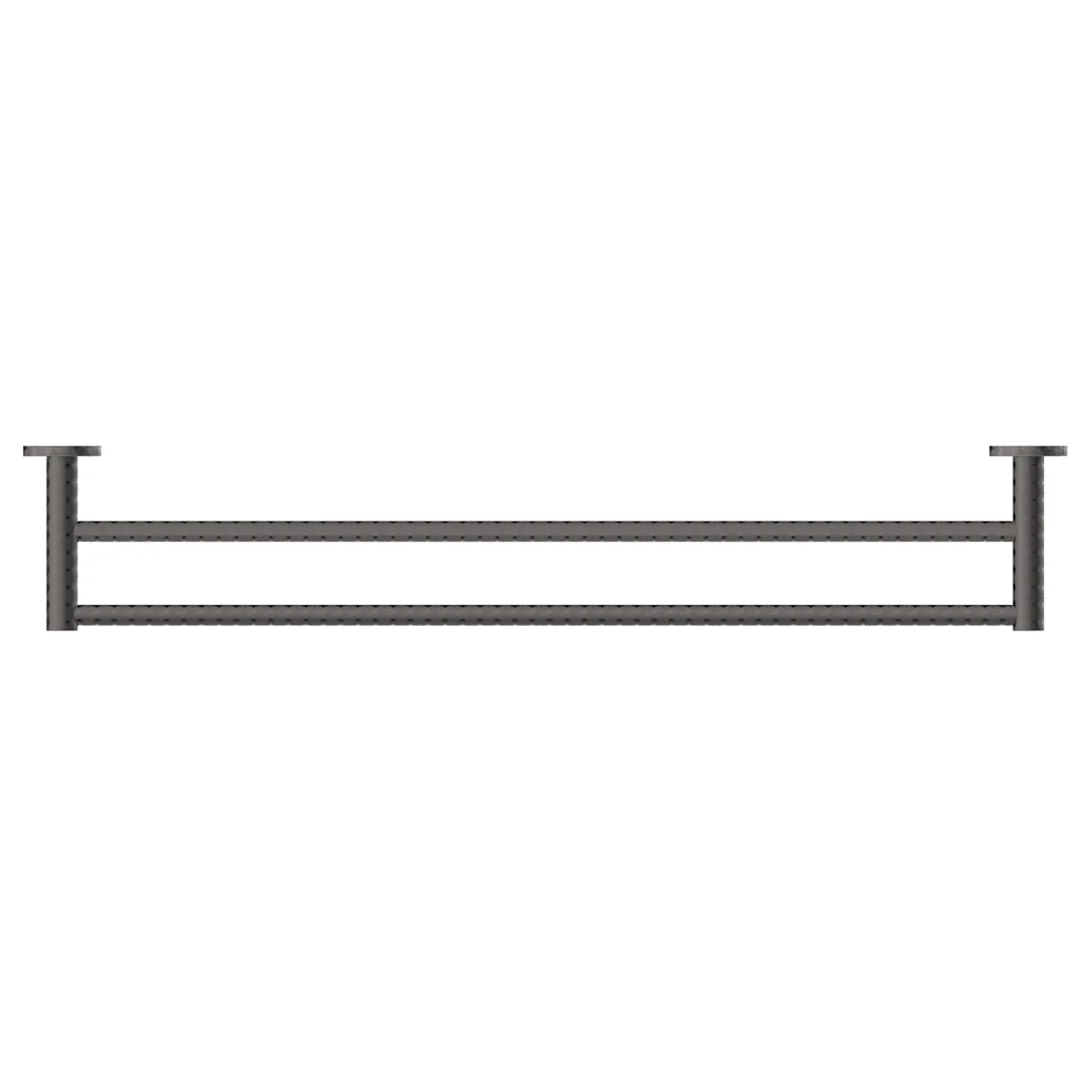 Mica Gun Metal Double Towel Rail - 800mm - Image 2