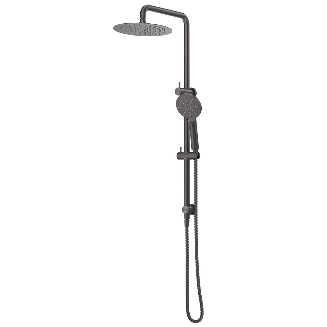 Mica Gun Metal Dual Shower Rail