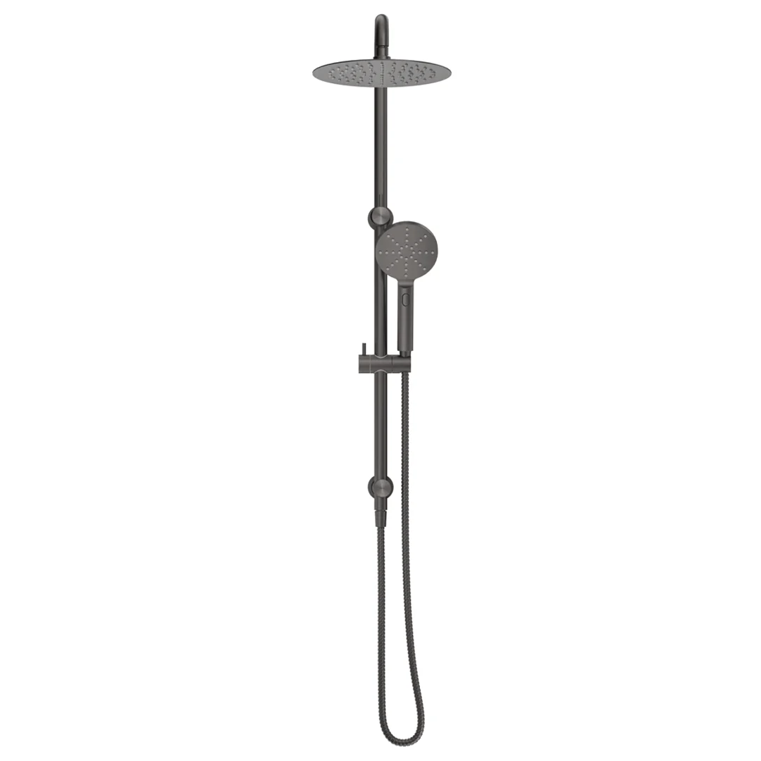 Mica Gun Metal Dual Shower Rail - Image 3