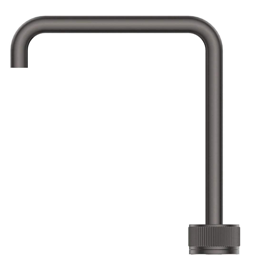 Mica Gun Metal Fluted Soft-Square Hob Sink/Basin Mixer Set - Image 2