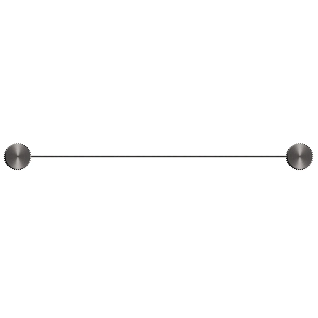 Mica Gun Metal Fluted Stainless Shelf - 400mm - Image 2