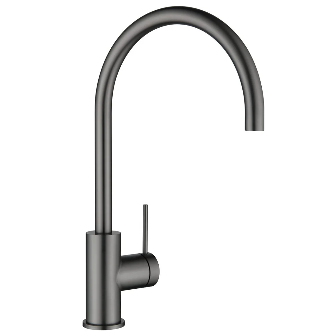 Mica Gun Metal Gooseneck Sink Mixer - Image 4