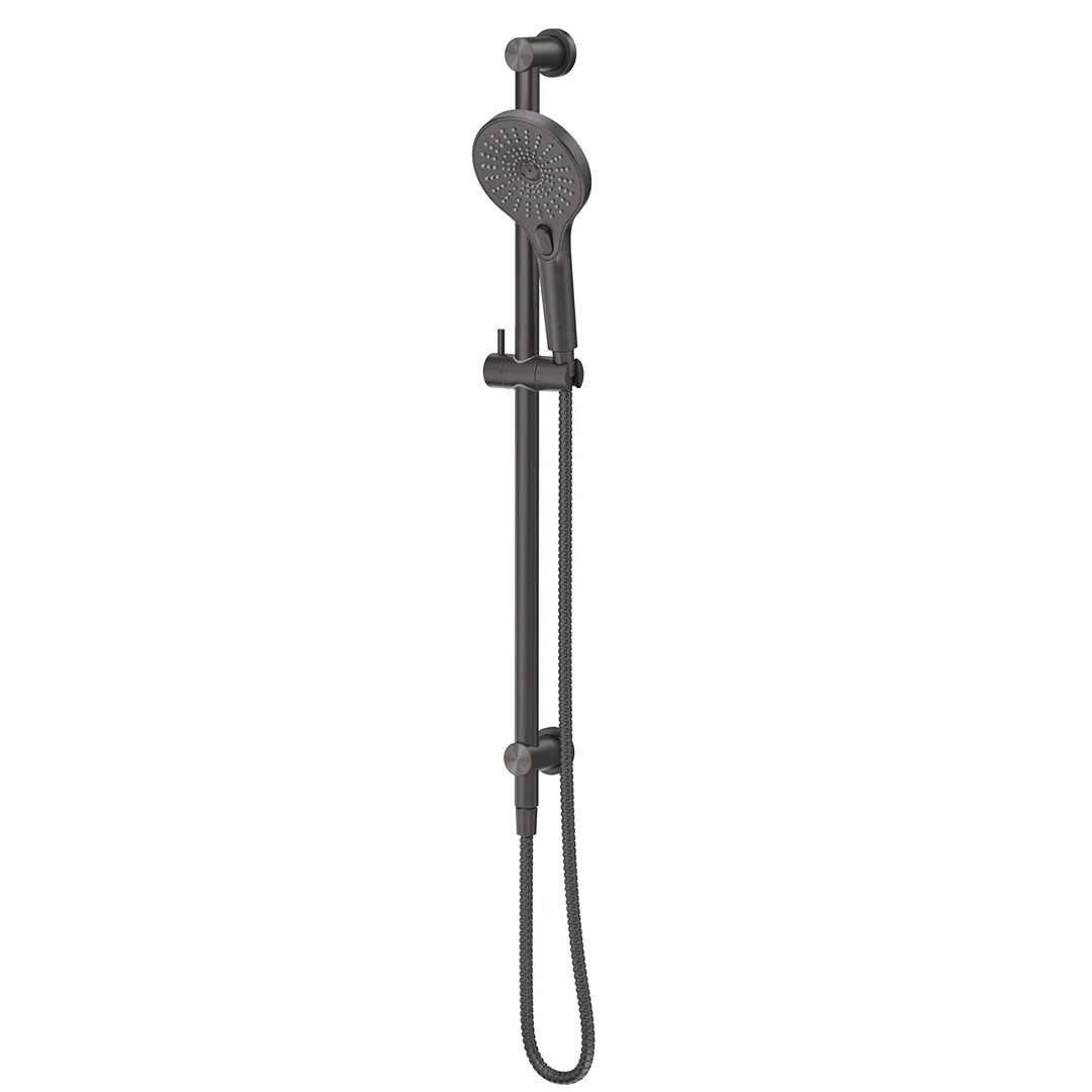 Mica Gun Metal Shower Rail