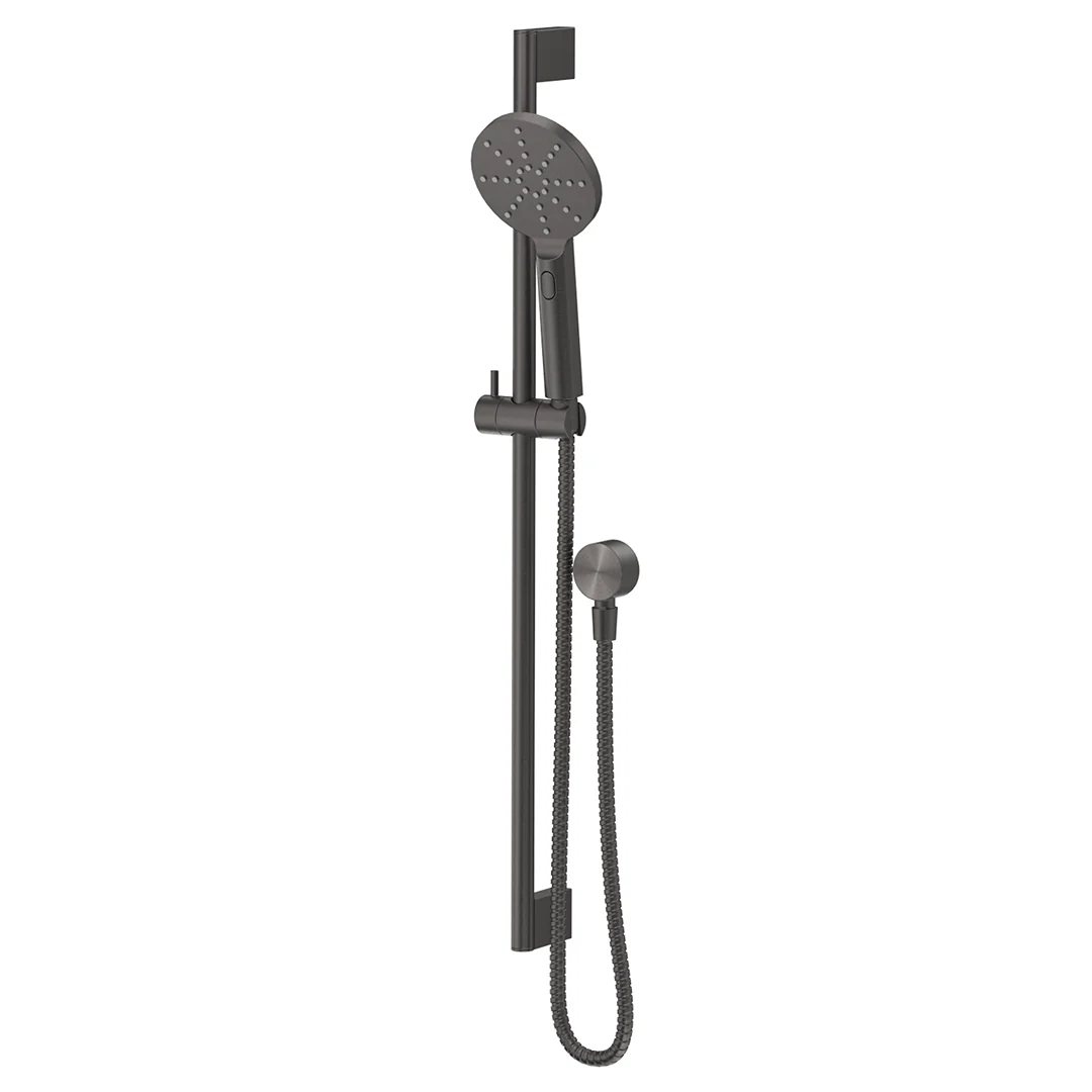 Mica Gun Metal Shower Rail