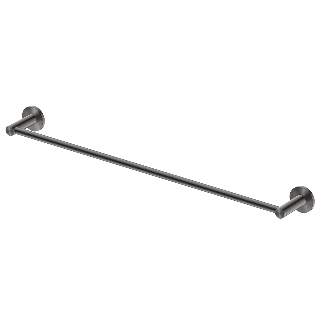 Mica Gun Metal Single Towel Rail - 600mm