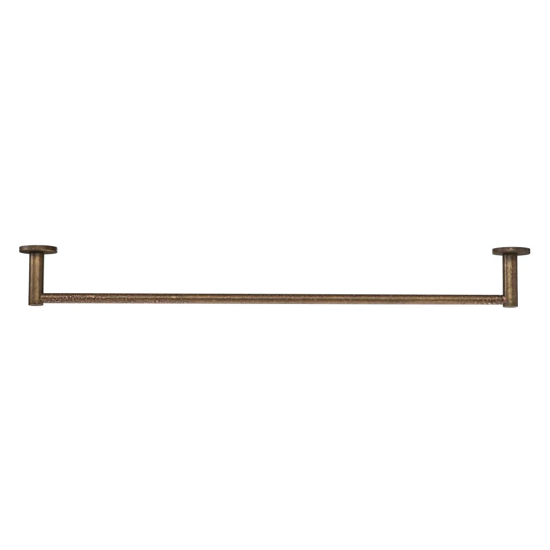 Mica LVB Living Brass Single Towel Rail - 800mm - Image 3