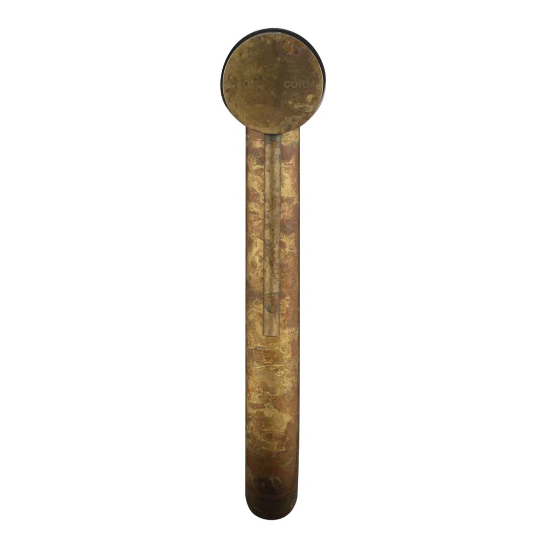 Mica LVB Living Brass Tall Basin Mixer - Curved Spout - Image 4