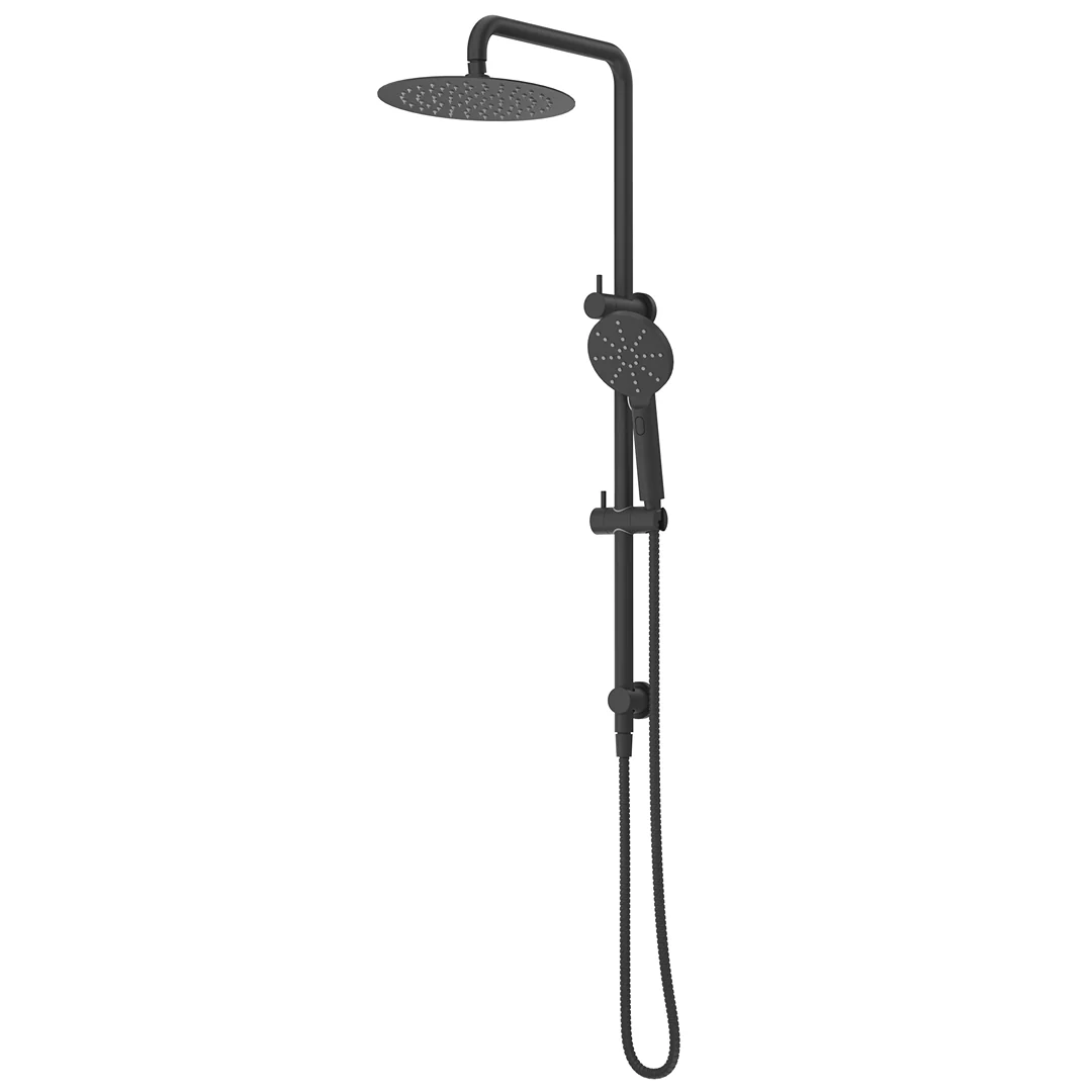 Mica Matte Black Dual Shower Rail - Image 2