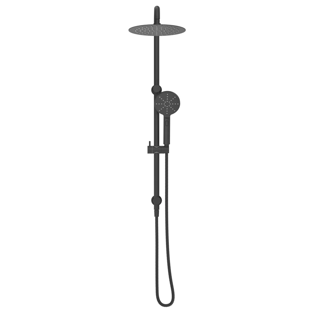 Mica Matte Black Dual Shower Rail - Image 3