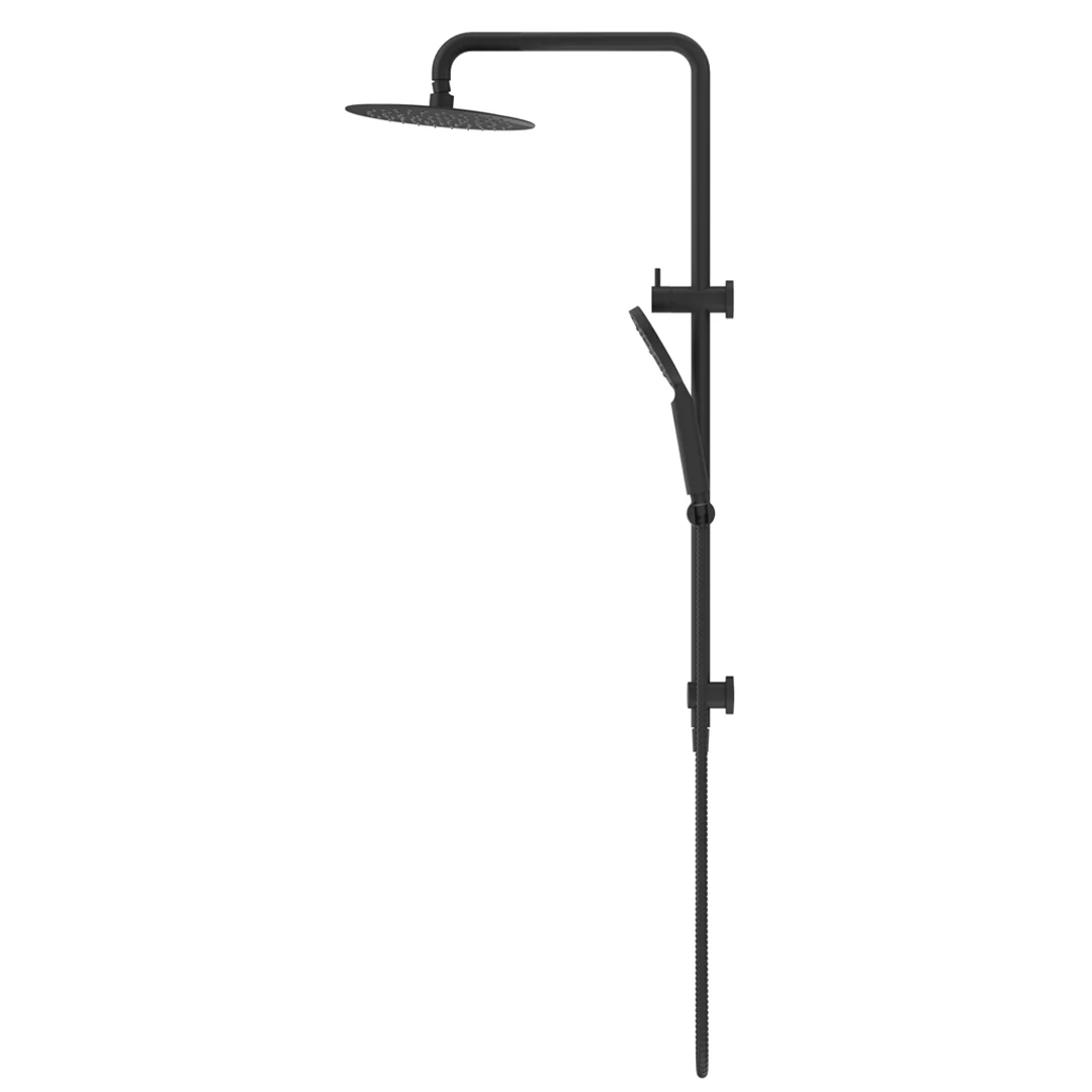 Mica Matte Black Dual Shower Rail - Image 4