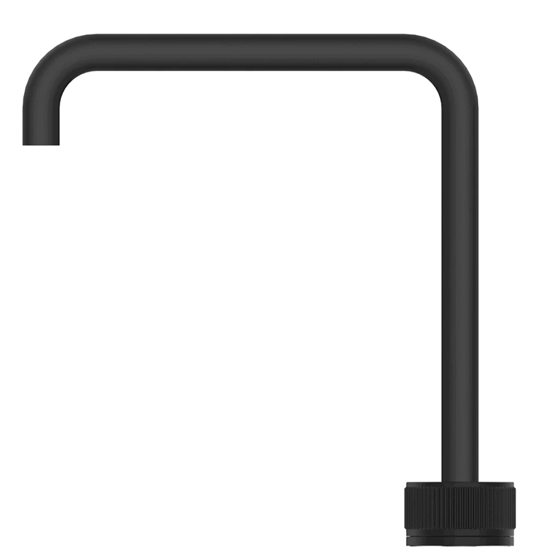 Mica Matte Black Fluted Soft-Square Hob Sink/Basin Mixer Set - Image 2