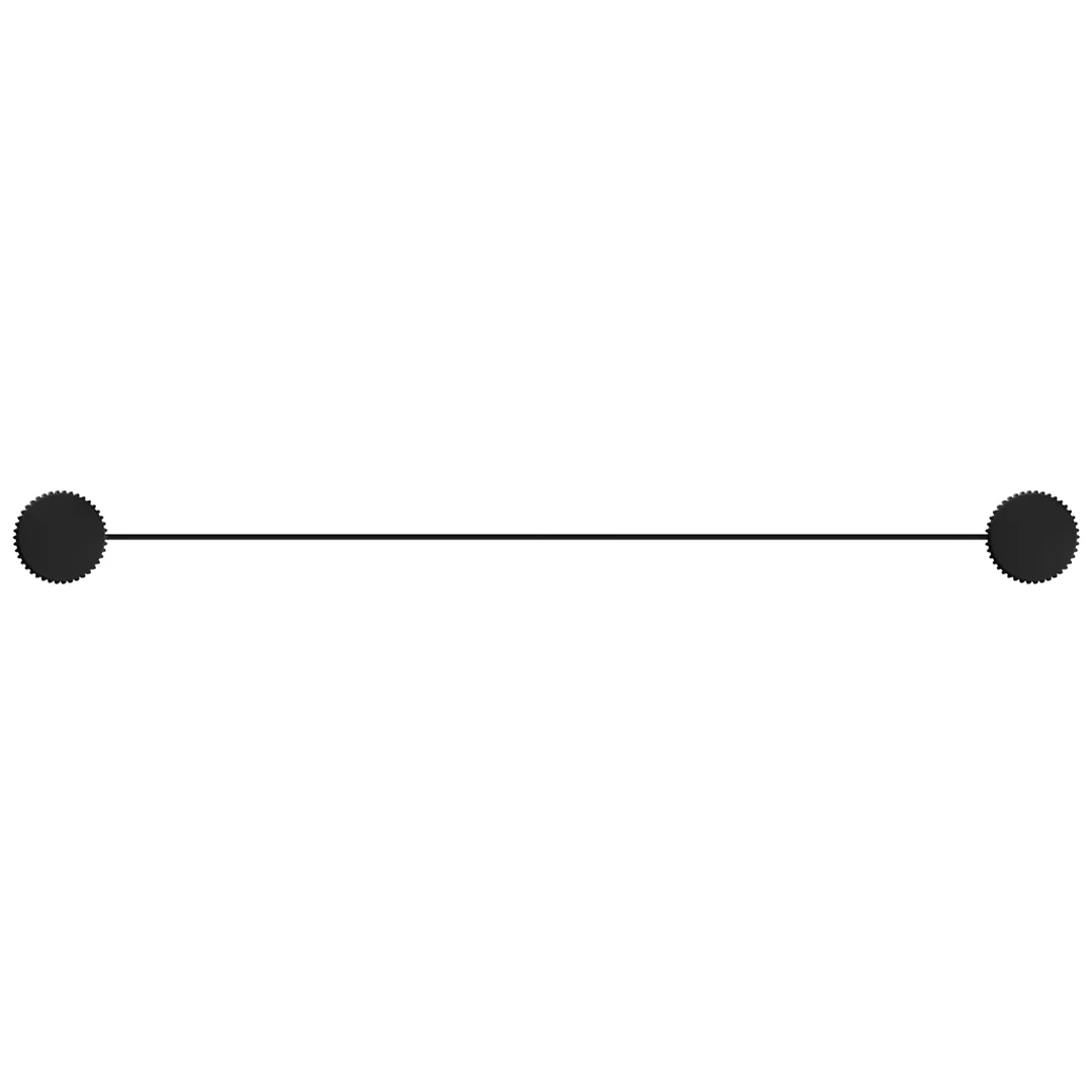 Mica Matte Black Fluted Stainless Shelf - 400mm - Image 2
