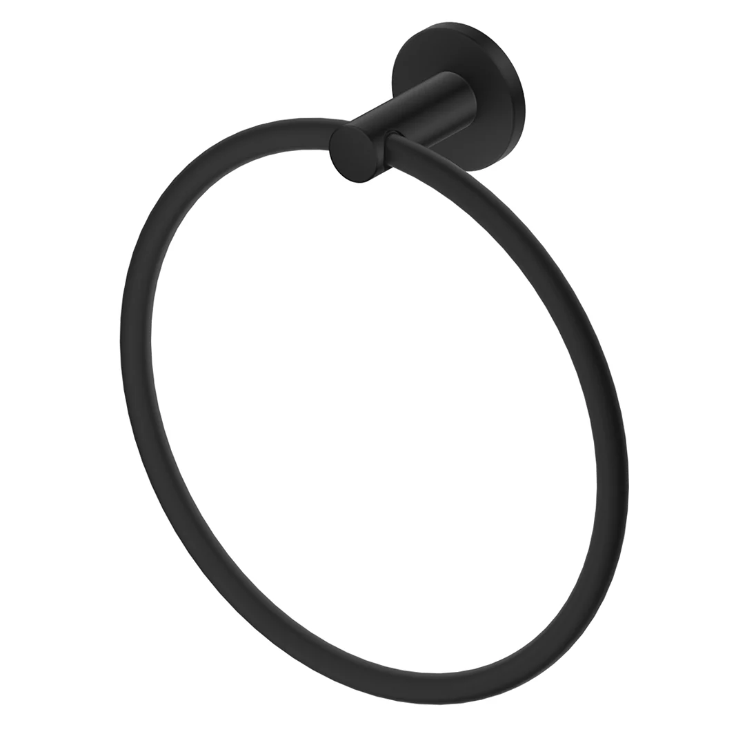 Mica Matte Black Hand Towel Ring