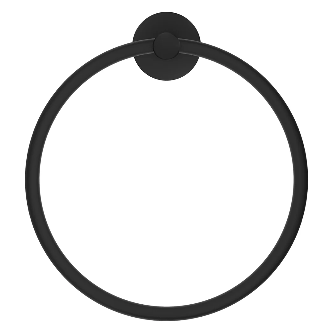 Mica Matte Black Hand Towel Ring - Image 2
