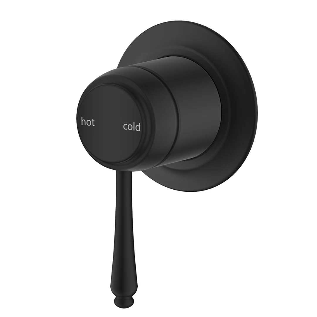 Mica Matte Black Heritage Shower Mixer - Trim Kit Only