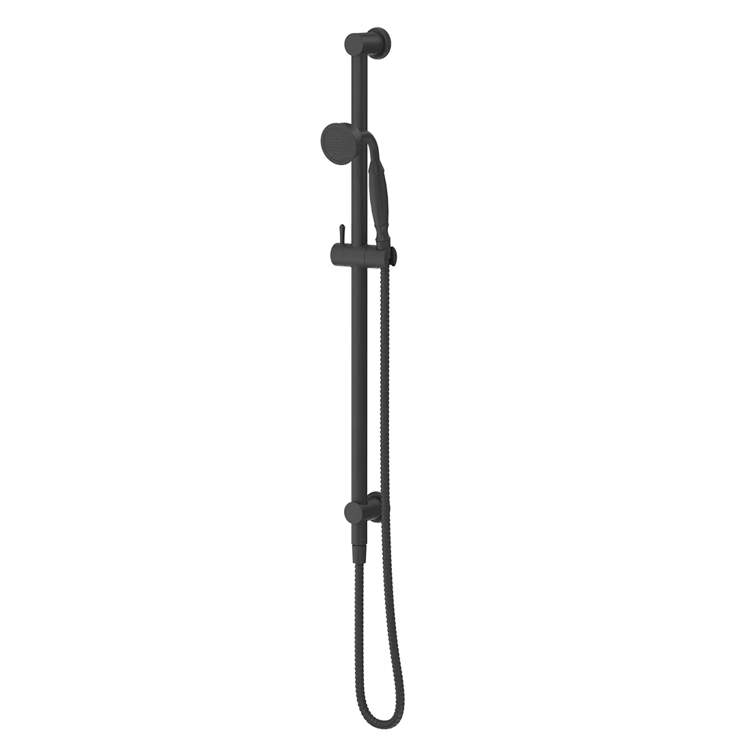 Mica Matte Black Heritage Shower Rail