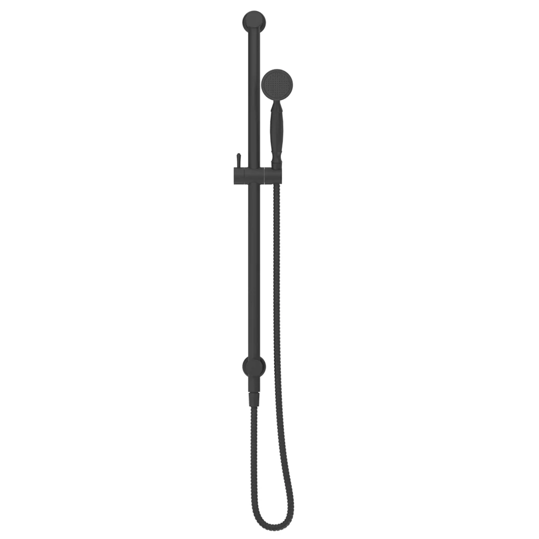 Mica Matte Black Heritage Shower Rail - Image 2