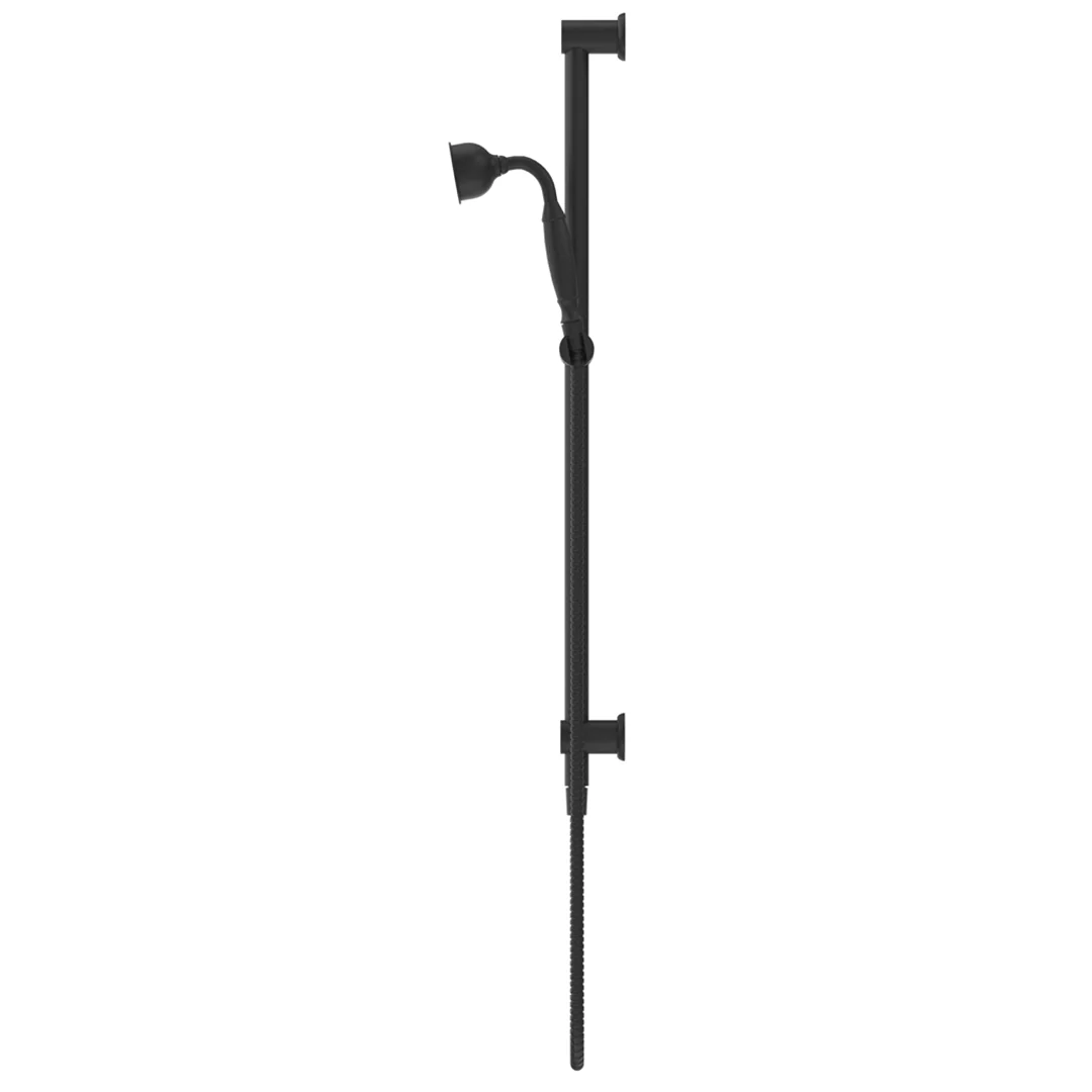 Mica Matte Black Heritage Shower Rail - Image 3