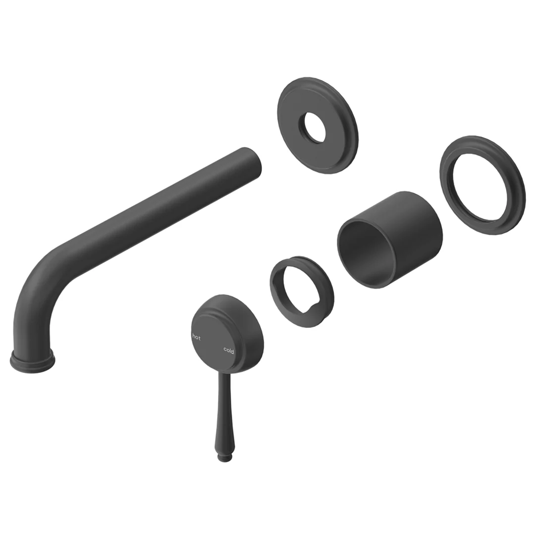 Mica Matte Black Heritage Wall-Spout Combo - TRIM KIT ONLY - Image 2