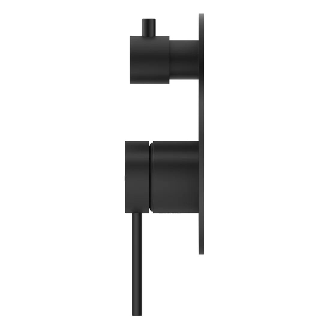 Mica Matte Black Shower Mixer Diverter - 1P - Trim Kit Only - Image 3