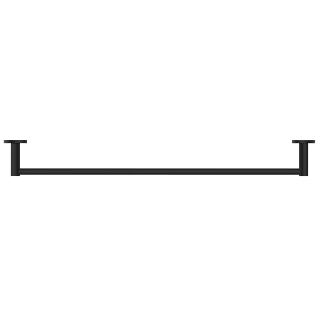 Mica Matte Black Single Towel Rail - 800mm - Image 3