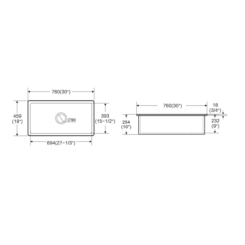 Middleton 760 Butler Kitchen & Laundry Sink - Image 3