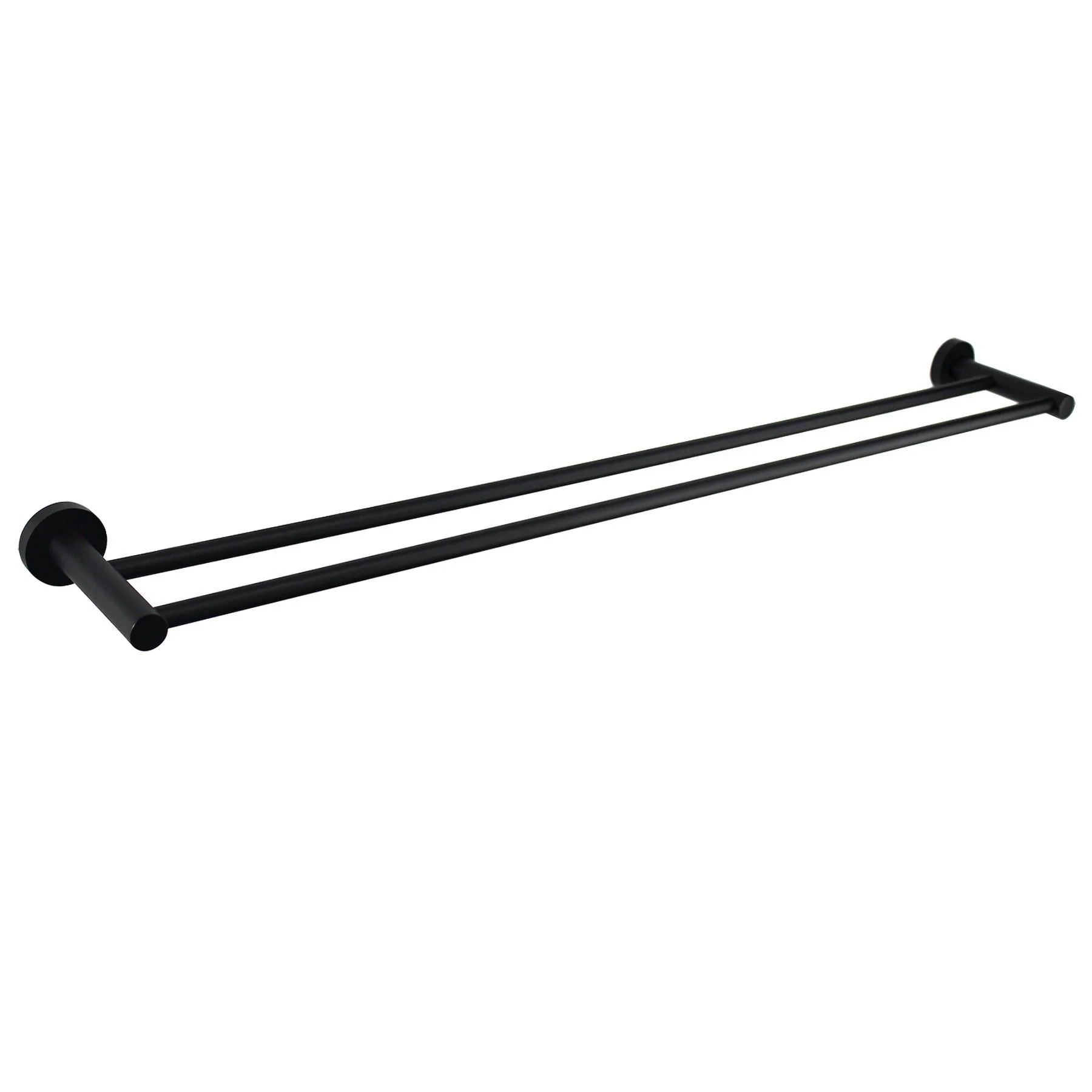 Mirage Black 600 mm Double Towel Rail - Image 3