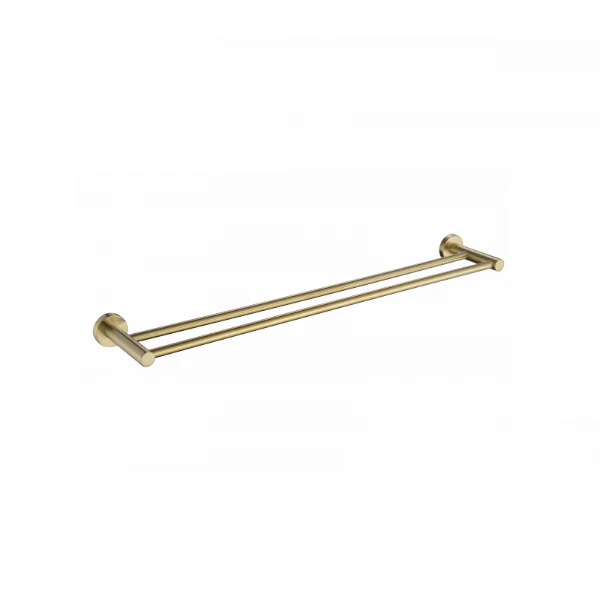 Mirage Brushed Gold 600 mm Double Towel Rail