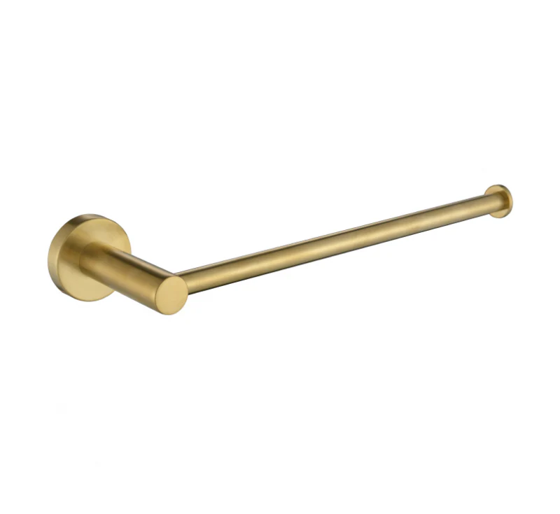 Mirage Brushed Gold Towel Ring