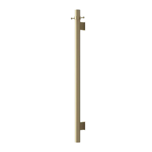 Mirage Star Brushed Gold Vertical Heated Towel Rail