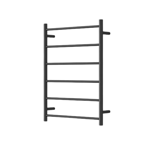 Mirage Star Matte Black 6 Bar Heated Towel Rail