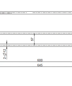 Mirage Warm Brushed Nickel 600mm Double Towel Rail - Image 3