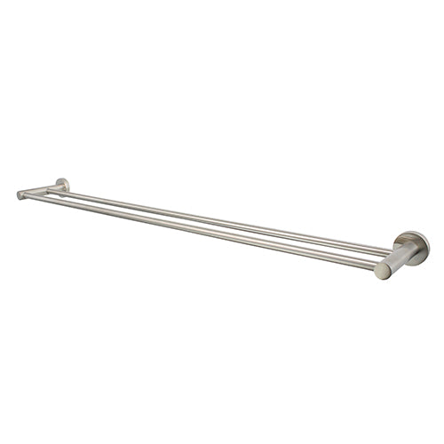 Mirage Warm Brushed Nickel 750mm Double Towel Rail - Image 2