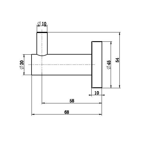 Mirage Warm Brushed Nickel Single Robe Hook - Image 2