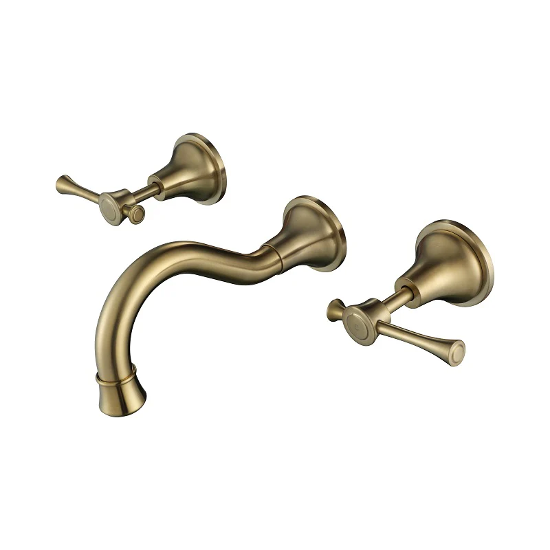 Montpellier Brushed Gold Bath Wall Set