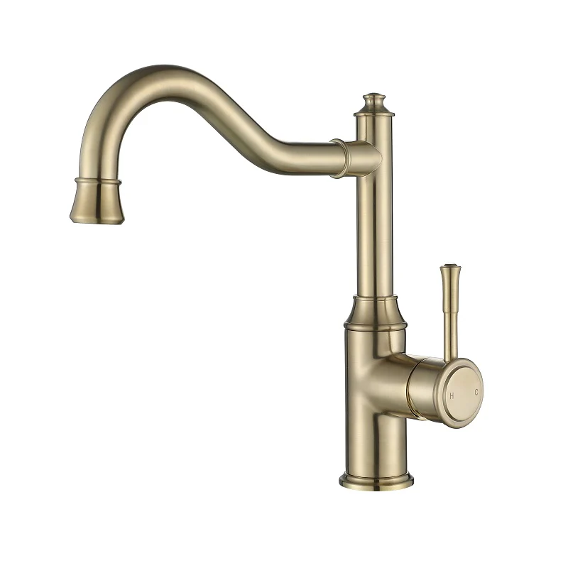 Montpellier Brushed Gold Kitchen Mixer
