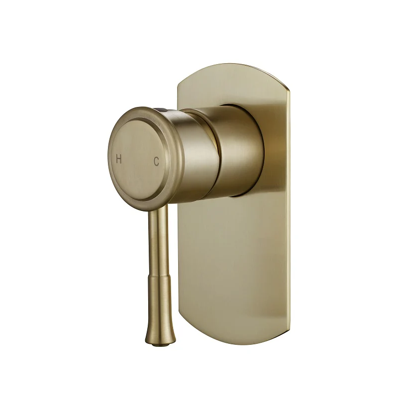 Montpellier Brushed Gold Wall Mixer