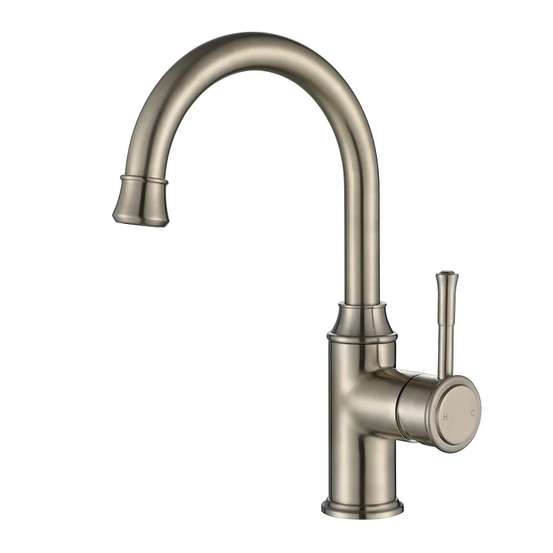 Montpellier Warm Brushed Nickel Basin Mixer