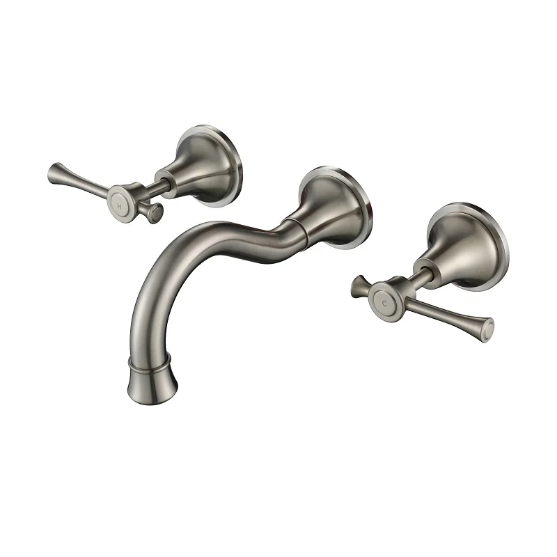 Montpellier Warm Brushed Nickel Bath Wall Set