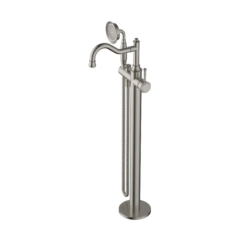 Montpellier Warm Brushed Nickel Traditional Freestanding Multifunction Bath Spout