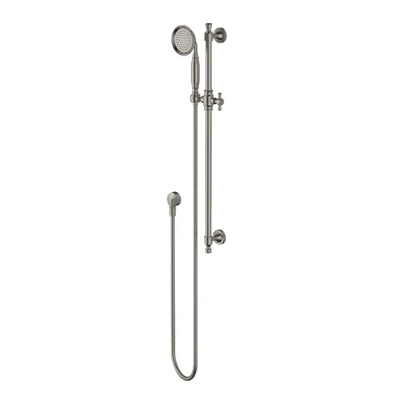 Montpellier Warm Brushed Nickel Traditional Shower Rail Set