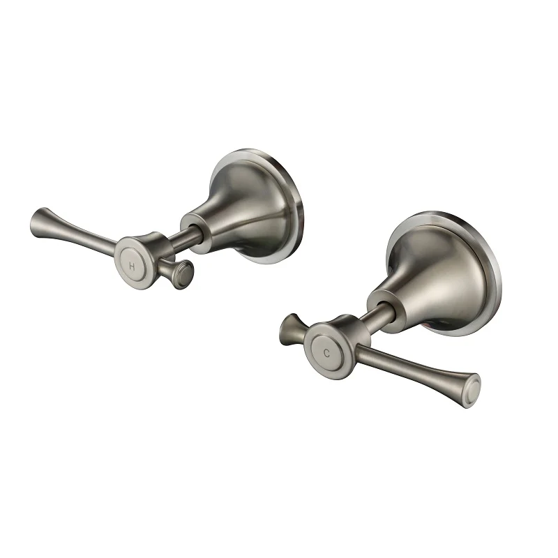 Montpellier Warm Brushed Nickel Wall Tap Set