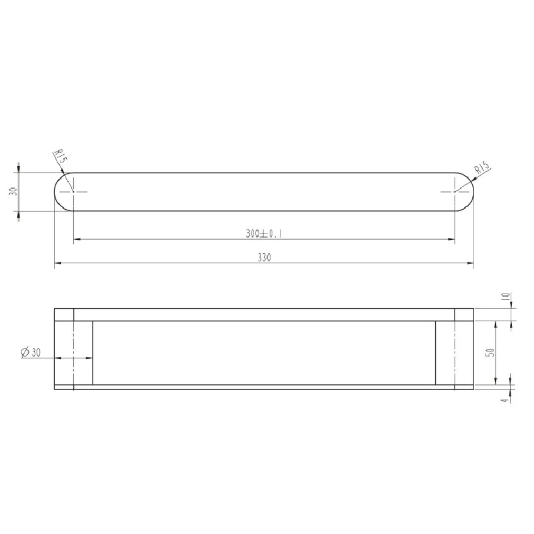 Mosman Chrome Guest Towel Holder - Image 2