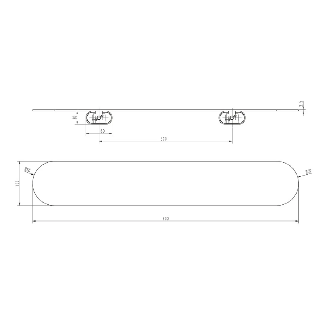 Mosman Chrome Shower Shelf - Image 2