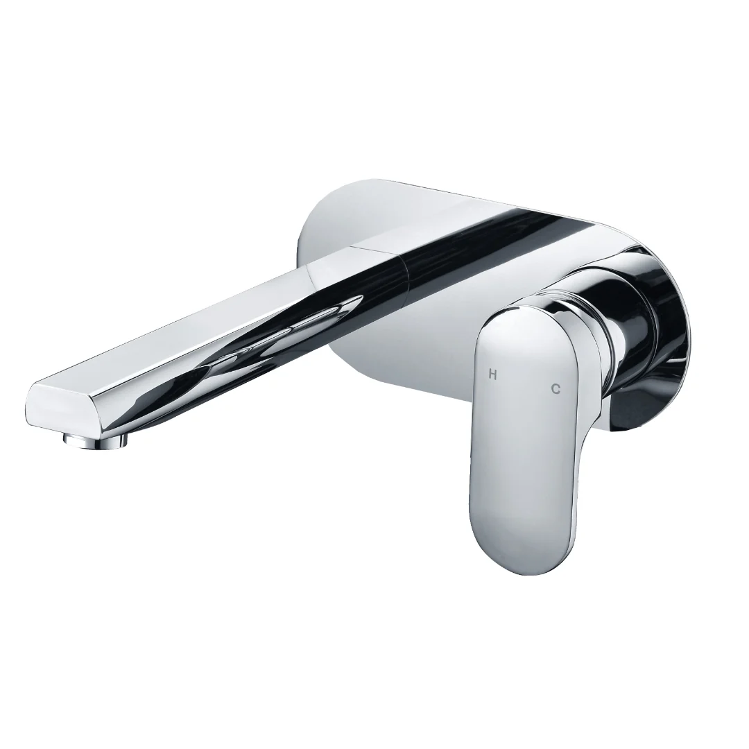Mosman Chrome Wall Basin Mixer & Bath Spout