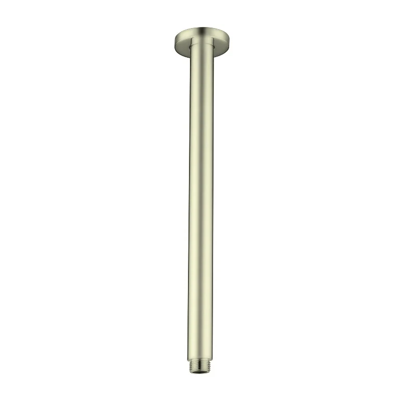 Nero | Round Brushed Gold 300mm Ceiling Arm